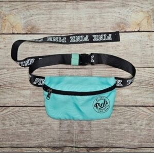 Victoria's secret PINK we run this beach teal belt bag fanny pack